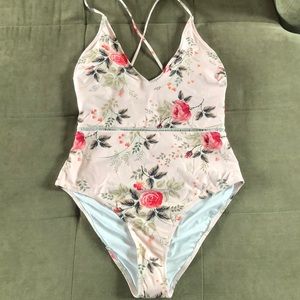 One piece bathing suit